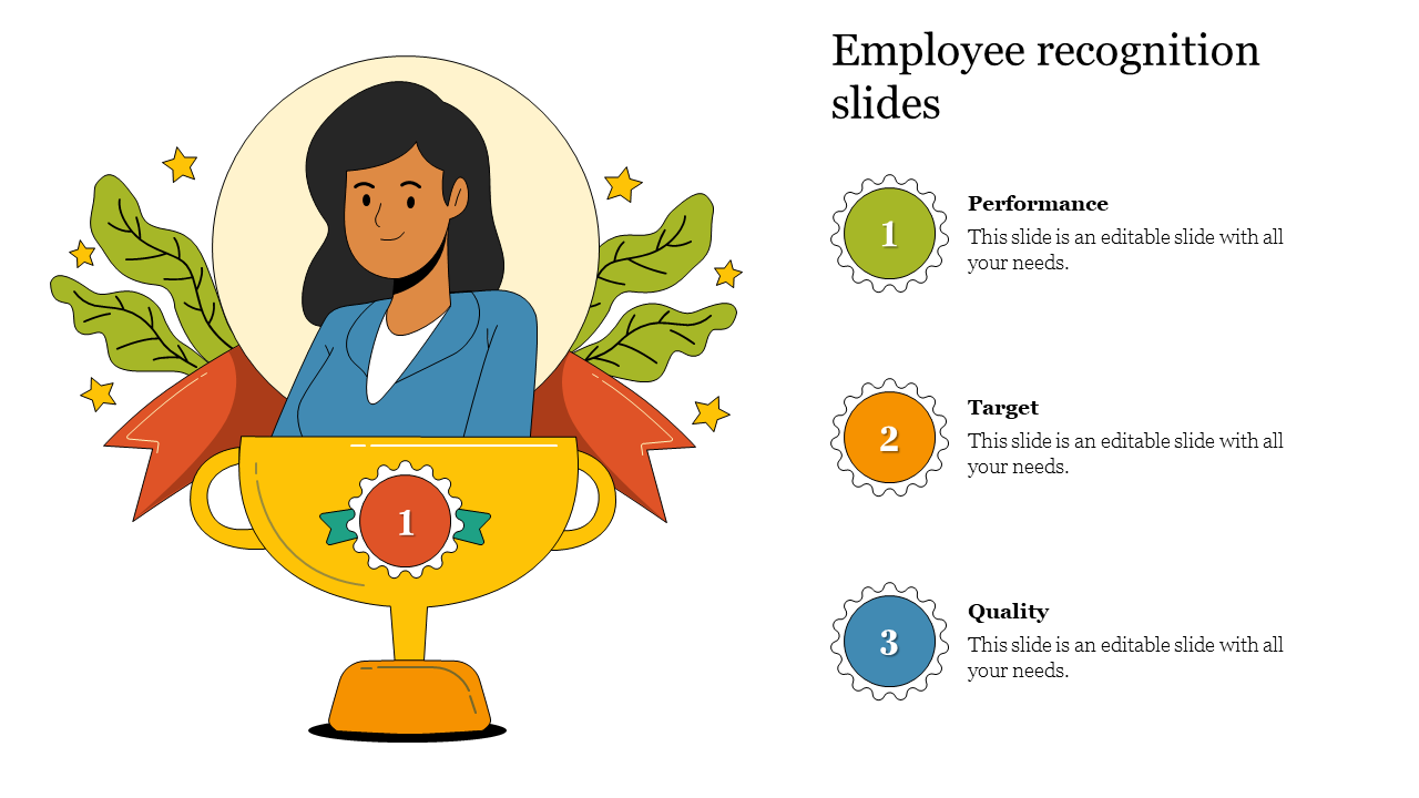 Amazing Employee Recognition Slides Template Design